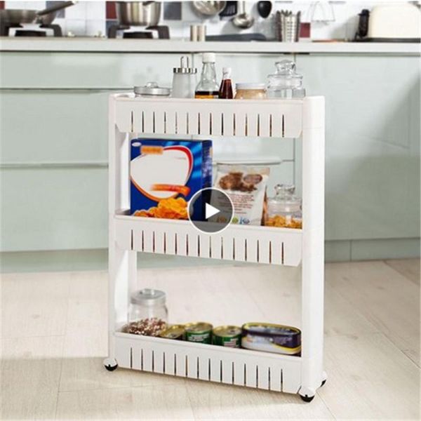 

bathroom storage & organization multipurpose shelf organizer removable wheels crack rack with multi layer basket holder shampoo soap kitchen