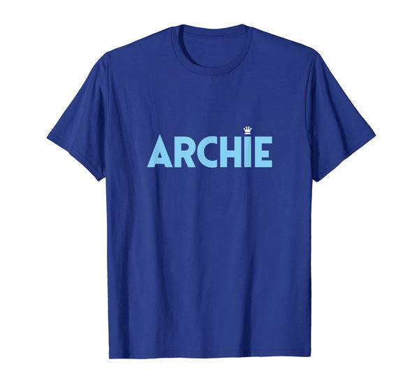 

team archie baby boy royal fan t-shirt, White;black