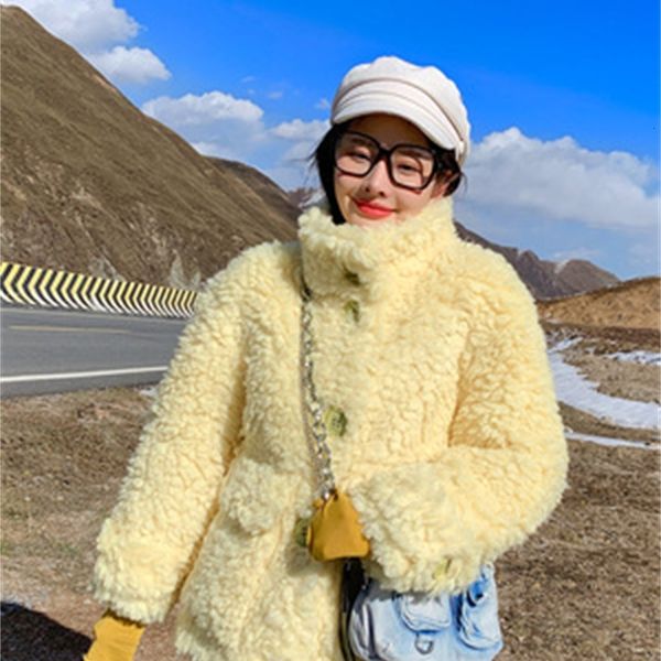 

2021 new high-end female fashion fake fur coat c29 nfvk, Black