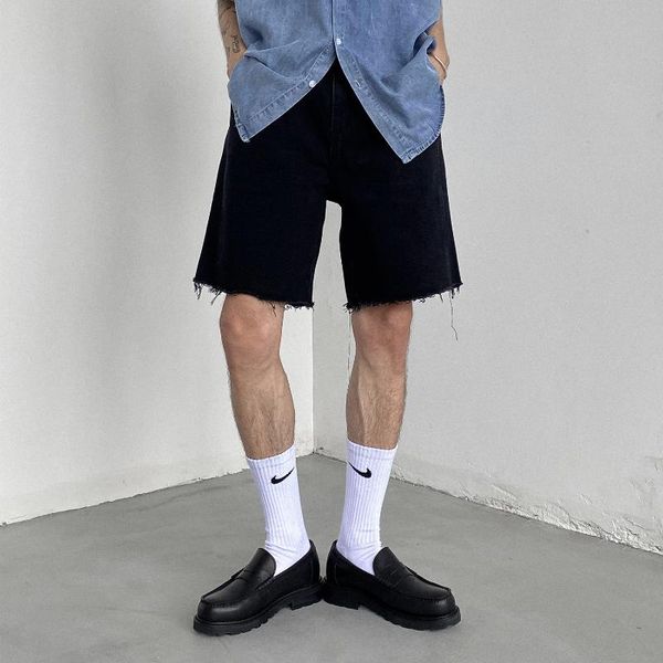 

jeans mens cargo shorts pants casual summer youthful vitality shorts pants pantalones cortos de hombre black bd50cs, White;black