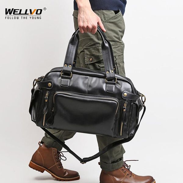 

briefcases vip men's soft leather briefcase for laptote bags business shoulder messenger handbag leisure large travel black xa158c
