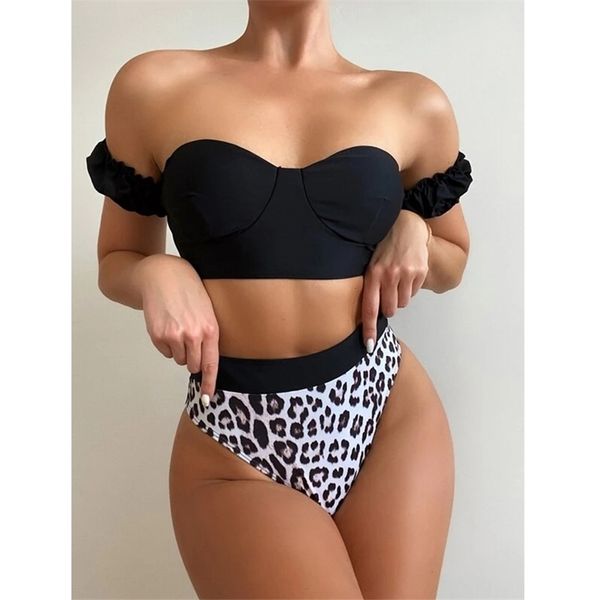 TYAKKVE Costume da bagno sexy monospalla da donna Bikini Micro costume da bagno a gamba alta per la balneazione Costumi da bagno Bikini Set 210712