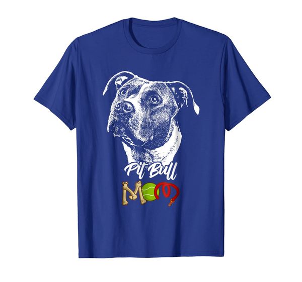 

cute pit bull mom t-shirt, White;black