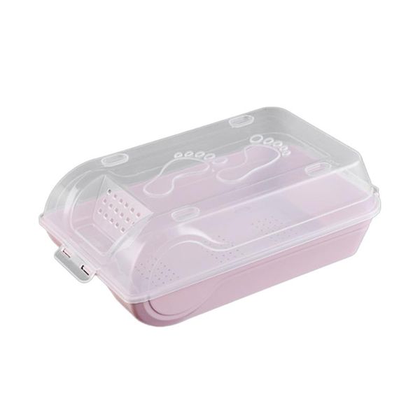 

storage boxes & bins 1pc anti-dust shoe box flip large transparent plastic thicken dustproof container case for family use women men
