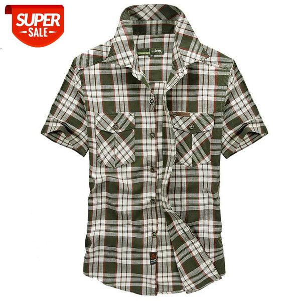 

summer plaid shirt men short sleeve military casual loose mens shirts camisas para hombre thin cotton men shirt chemise homme #cy0e, White;black