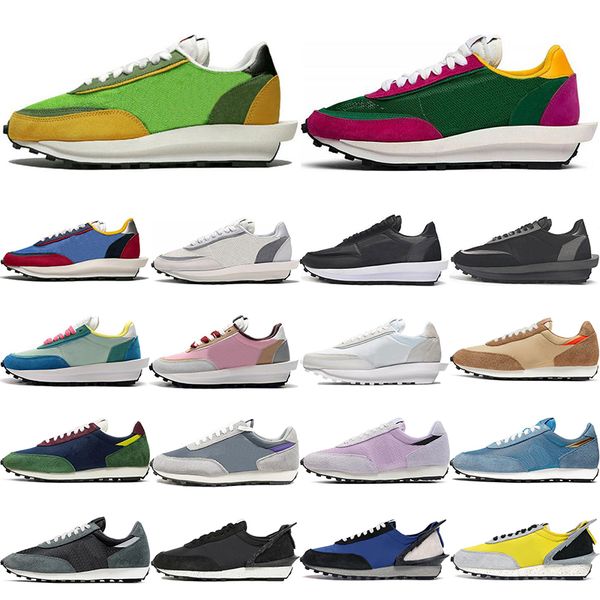 

vaporwaffle running shoes men ldv women white nylon black grey varsity blue pine green outdoor sports trainers sneakers walking shoe