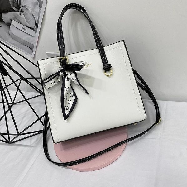 

evening bags designer high capacity bow knot handbag shoulder for women 2021 fashion solid color leather quality square bag