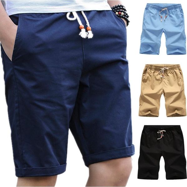 

casual shorts men slim fit 2021 summer fashion cotton breathable male brand clothing shorts homme bermuda trousers big size 628, White;black