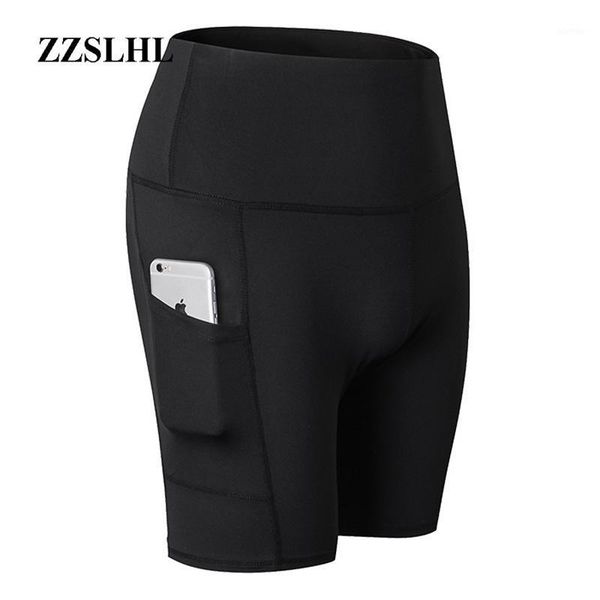 

yoga outfits women's shorts leggings for running workout with pockets soft breathable high waist short sport femme1, White;red
