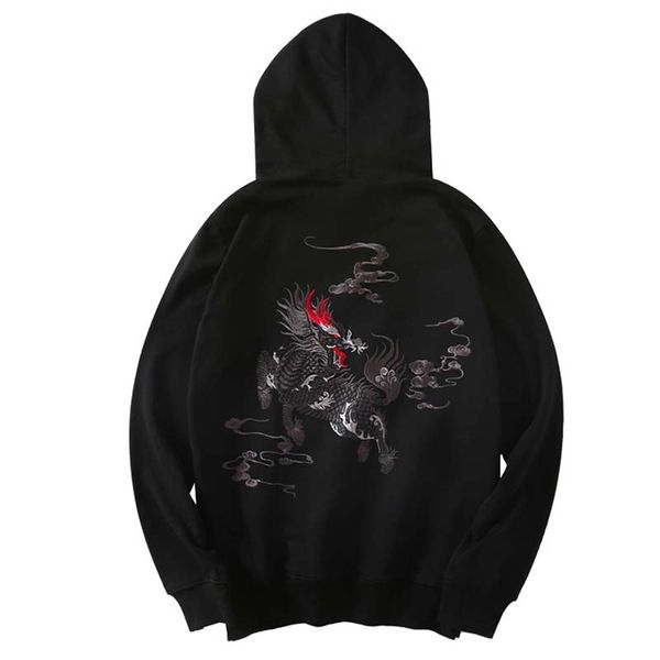 

men winter autumn hoodies mens casual slim fit hooded fashion 100% cotton sweatshirt pullovers kg-92, Black
