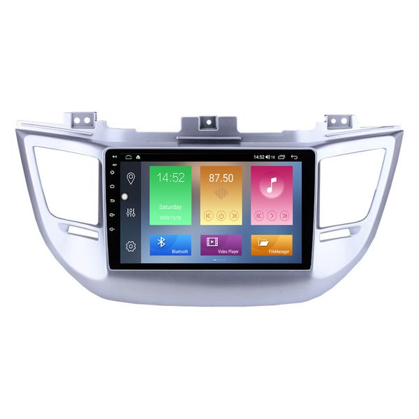 Lettore stereo per auto dvd per Hyundai TUCSON 2014-2018 Navigazione GPS con collegamento specchio musicale USB SD AUX 9 pollici Android 10