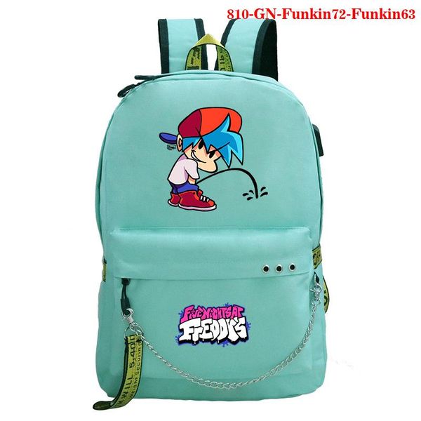 

backpack trendy usb charge friday night funkin for girls boys students school bags bookbag knapsack women travel laprucksack