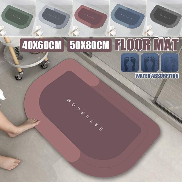 

bath mats mat entrance door super absorbent bathroom quick drying carpet modern simple non-slip floor home