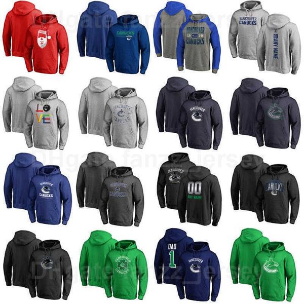 

pullover vancouver canucks hockey hooded jackets 35 thatcher demko hoody 88 nate schmidt hoodies 22 daniel sedin sweatshirts sport men women, Black
