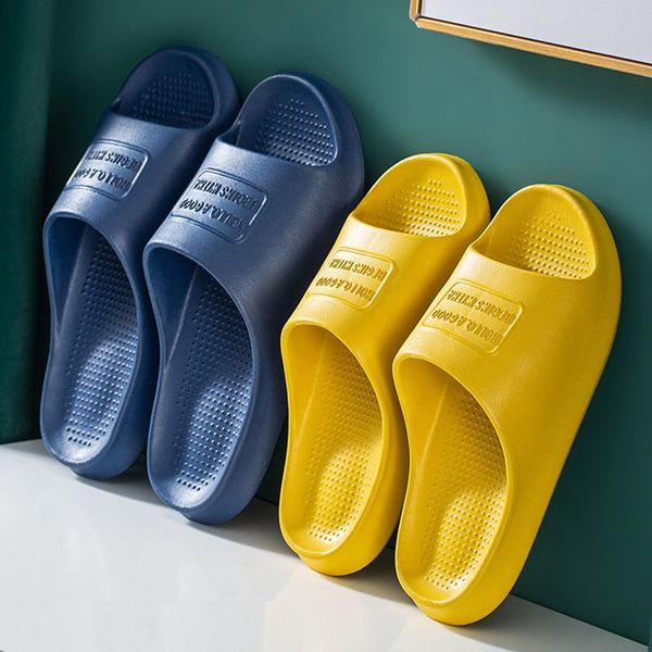 

slippers female summer comfy house for women net red thick-soled non-slip bathroom, Black