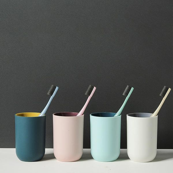 

storage bottles & jars fresh simple double color cups couples toothbrush cup washing plastic water