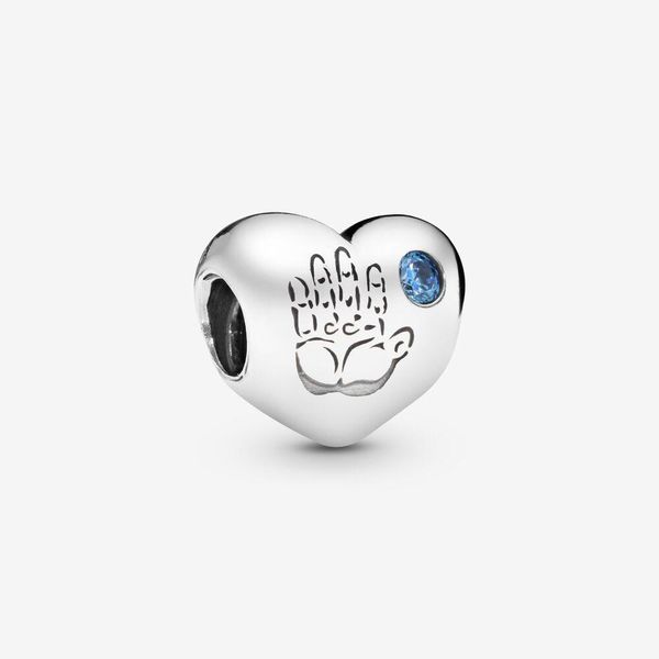 100% 925 стерлингового серебра Baby Baby Baby Handprint Подвески Fit Pandora Оригинальный Европейский Браслет Charm Fashion Женщины Свадебные Обручальные Ювелирные Изделия Аксессуары