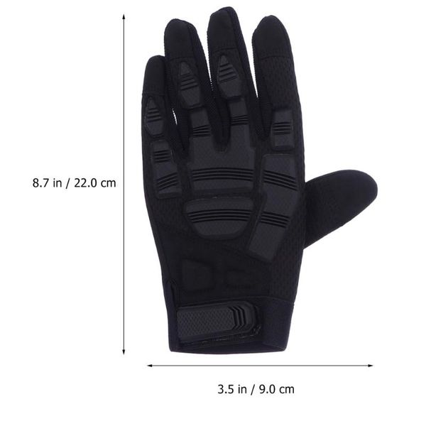 

cycling gloves 1 pair outdoor riding glove camping skid-proof warm, Black