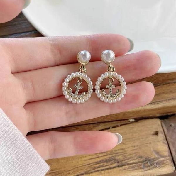 

pearl earrings female spear elegant temperament net red simple