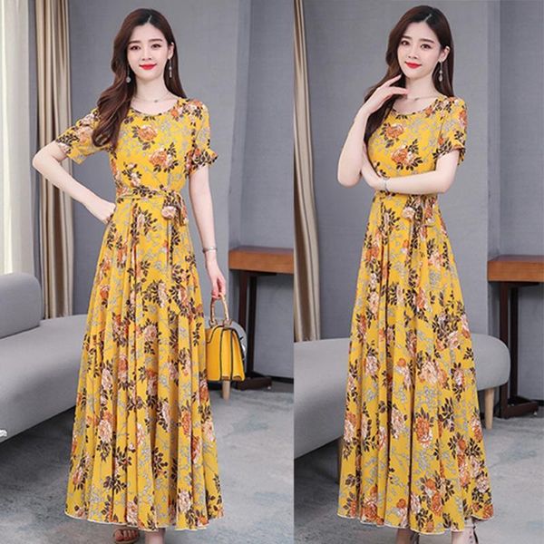 

casual dresses comfortable party dress chiffon korean style loose office, Black;gray