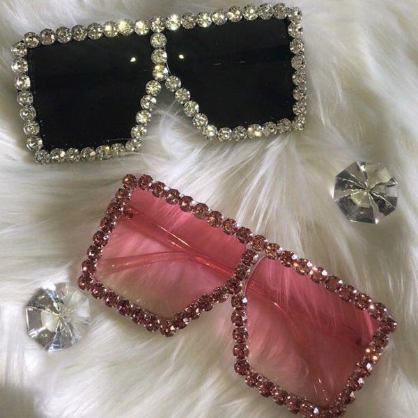 

fashion glasses colorful zenottic shades full women frame uv400 rhinestone big sunglasses vintage square sun mfmxr oversized ijllb, White;black