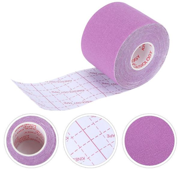 

5cm x 5m sports muscle stickers tape roll cotton elastic adhesive muscle bandage for strain support ), Black;gray