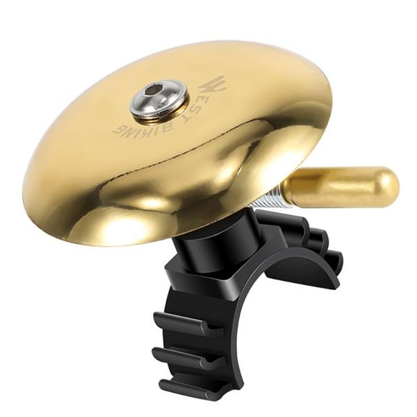 

bike horns 1pc vintage brass bell ring fixed cog mountain road (golden)