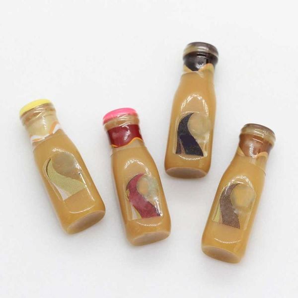 

decorative objects & figurines 10/50pcs 3d mini coffee bottle resin cabochon for diy handmade craft supplies phone case decoration