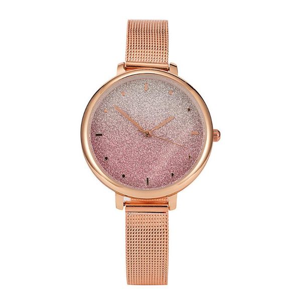 

wristwatches ladies simple designer bracelet wristwatch luxury fashion dress watch women charm rose gold steel mesh strap female casual cloc, Slivery;brown