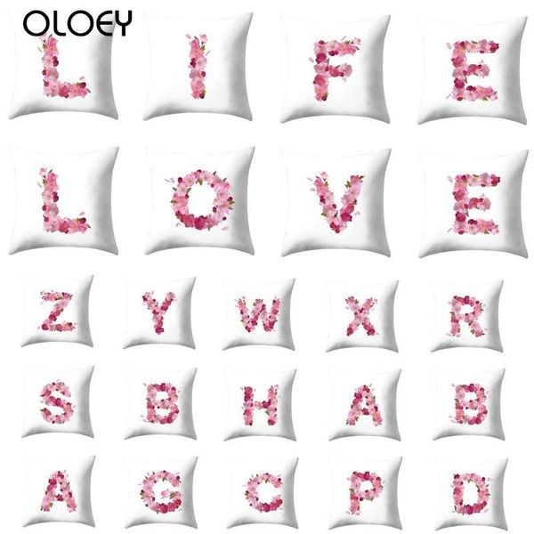 

cushion/decorative pillow letter cushion cover, square polyester bedroom home el car decoration cover 45cmx45cm .