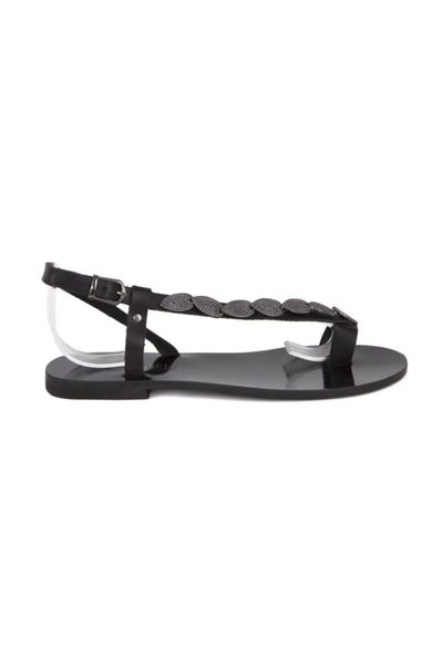 

sandals women's basement leather, Black