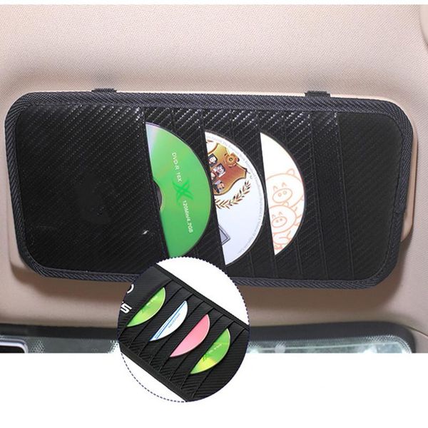 

car organizer storage clip microfiber cd rack