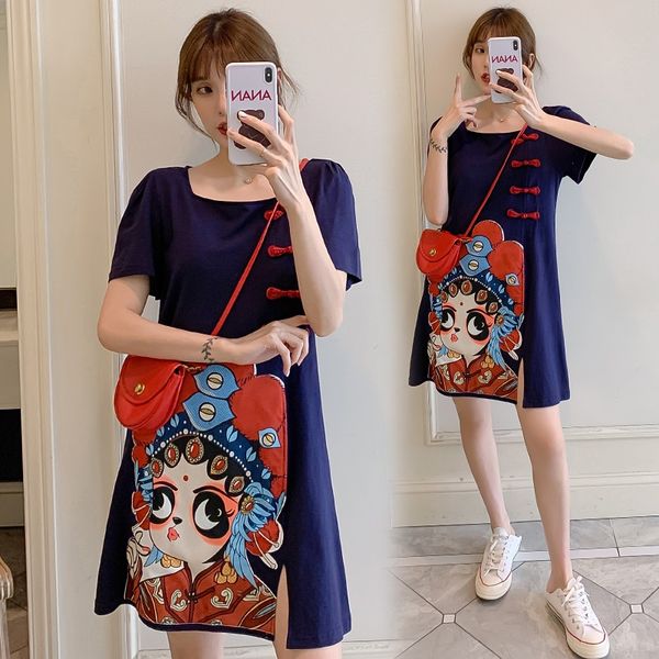 

2021 modern chinese dress qipao cheongsam dress qi pao summer robe vintage femme gothic clothes woman oriental dress 10511, Red