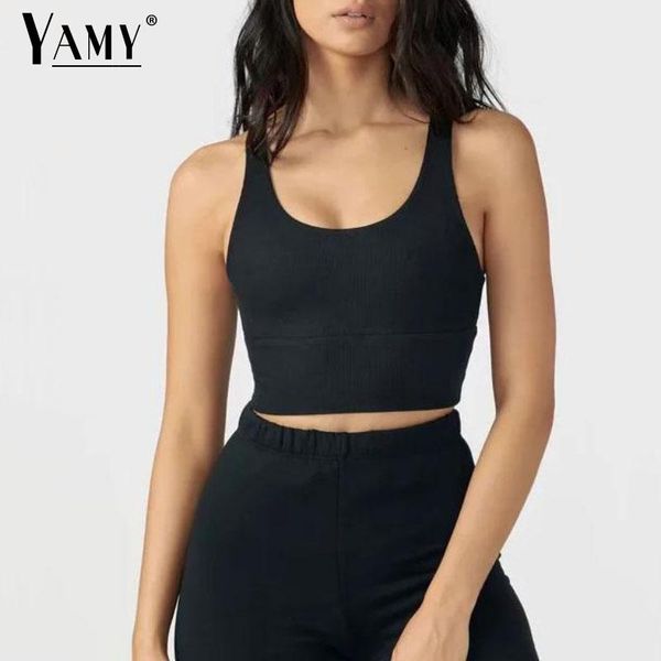

women's tanks & camis summer clothes vintage crop women biker black punk tank korean cropped fashion feminino racer back, White