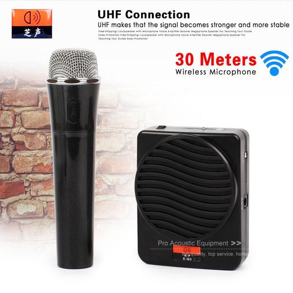 

professional voice loudspeaker megaphone waist band clip wireless handheld microphone mic for teacher guide promotion