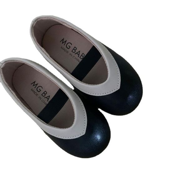 

flat shoes autumn baby girl soft bottom kids princess heels toddler sneakers size 21-30 smg231, Black;grey