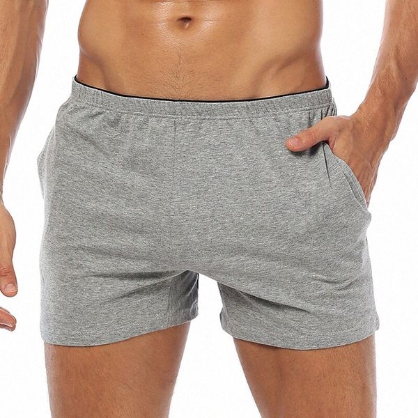 

men's basic casual underwear shorts shorts short pants home daily micro-elastic solid colored breathable soft mid waist slim blue black, White;black