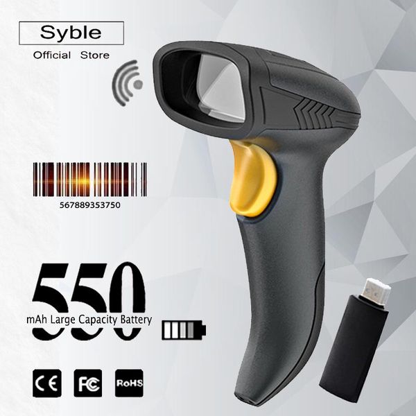 

1d usb wireless receiver handheld barcode scanner with high-resolution laser scanning engine xb-5021r