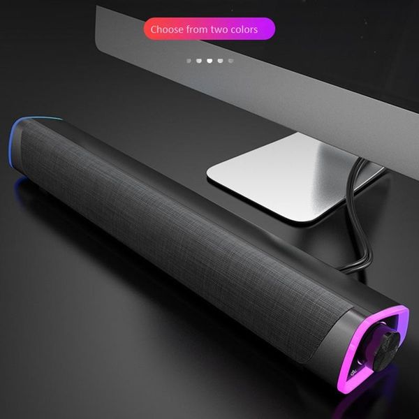 

3d surround soundbar bluetooth 5.0 speaker wired computer speakers stereo subwoofer sound bar for lappc theater tv