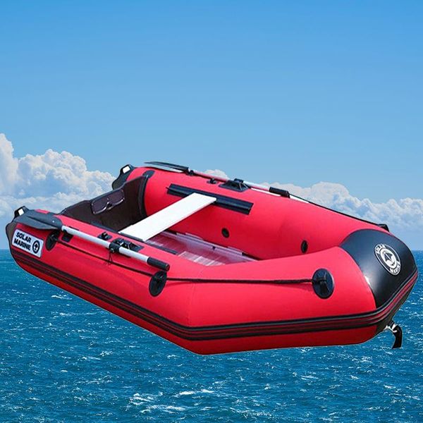 

solarmarine wholesale professional 3 person aluminum floor inflatable fishing traveling speed boat fishing rescue rowing boats
