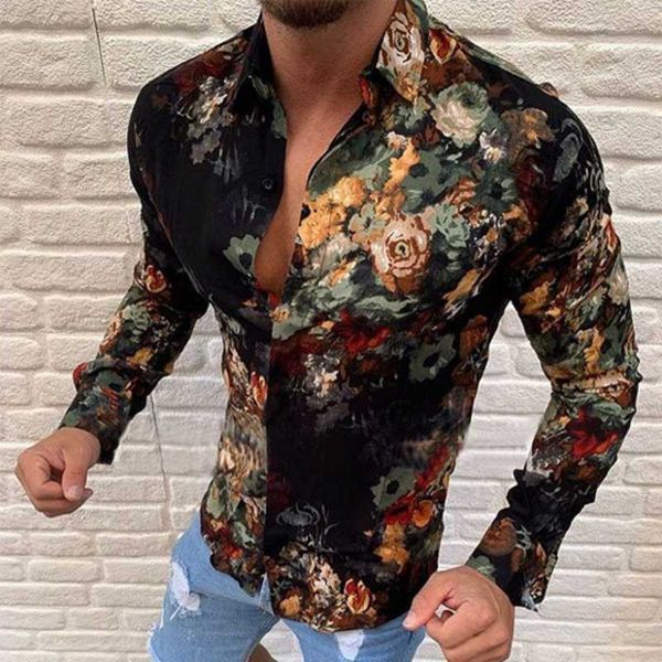 

men's casual shirts 2021 hawaiian shirt fashion slim fit summer short sleeve male turn-down collar letter printing clothing, White;black