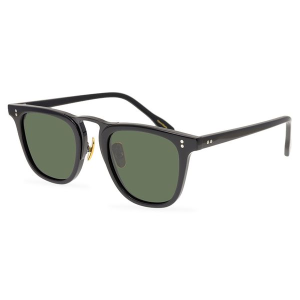 Homens de marca polarizados óculos de sol cinza / escuro lentes verdes óculos de sol para as mulheres titânio nariz almofada óculos moda tonalidades óculos com caixa