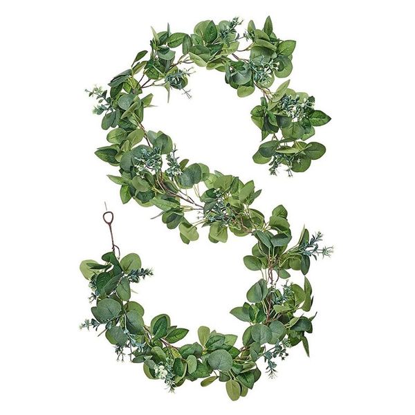 

artificial eucalyptus garland fake greenery vines swag for wedding table runner doorways indoor outdoor decoration