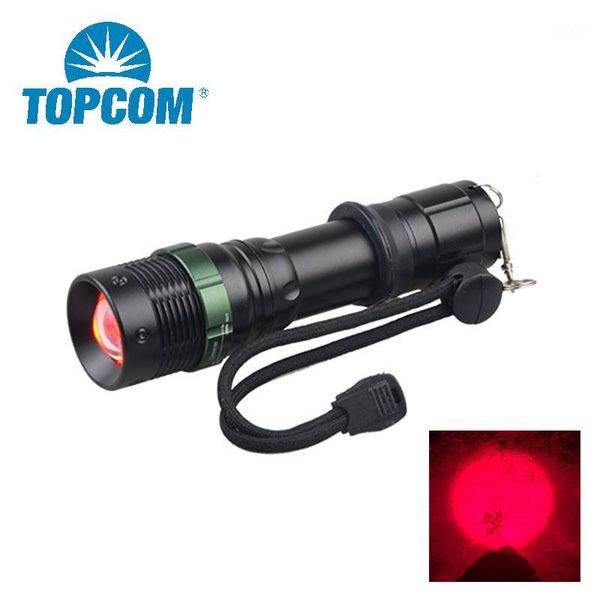 

flashlights torches om 625nm red led powerful 3w zoomable emergency light astronomy / aviation night vision1