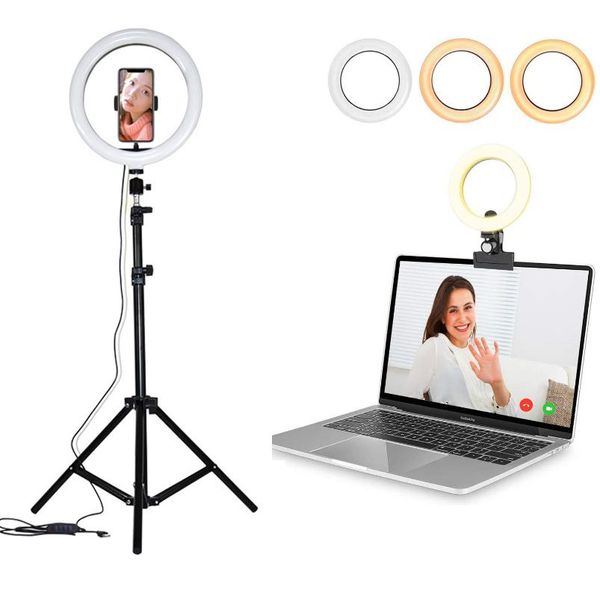 

flash heads professional light ring lamp with tripod circle led usb selfie rim ringlight for mobile phone makeup pography