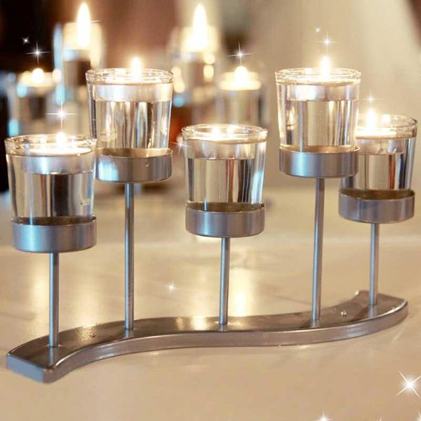 

candle holders nordic style modern metal silver romantic creative restaurant mum tutucu wedding decor ei50ch