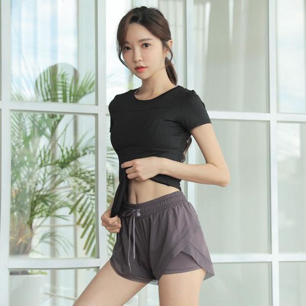 

yoga outfit 2/3pcs sets fitness sports set quick-dry breathable high-end material running short-sleeved +shorts +bra suit