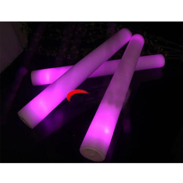 LED Light Sticks Пена реквизит Концертная вечеринка Мигающие огни Светящиеся Кристины Фестиваль Детские игрушки подарки