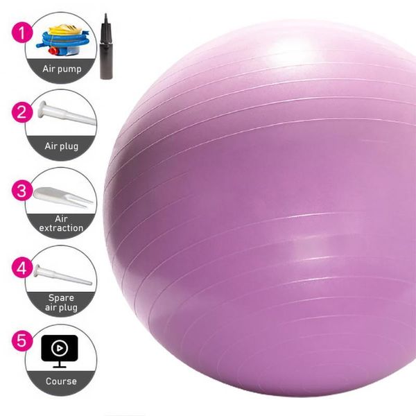 

yoga balls women body building ball soft thickened pvc high elastic explosion-proof frosted non-slip fitness equipment