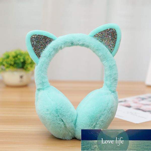 Adorável Mulheres Menina Fur Winter Orelha Aquecedor Ear Muffs Ear Muffs EarCap Glitter Sequin Earmuffs Headband Soft Fluffy Earcap Preço de Fábrica Especialista